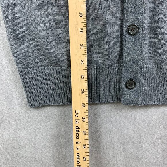 Banana Republic Mens Sweater Vest Small Gray Sleeveless Cardigan Merino Wool - Picture 5 of 6